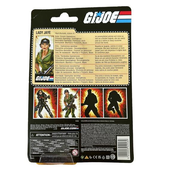 Hasbro G.I. Joe Retro Collection Lady Jaye Action Figure NEW Army Military Toy - Picture 3 of 4